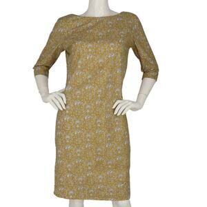 70s Vintage Floral Heart Print Boho Dress